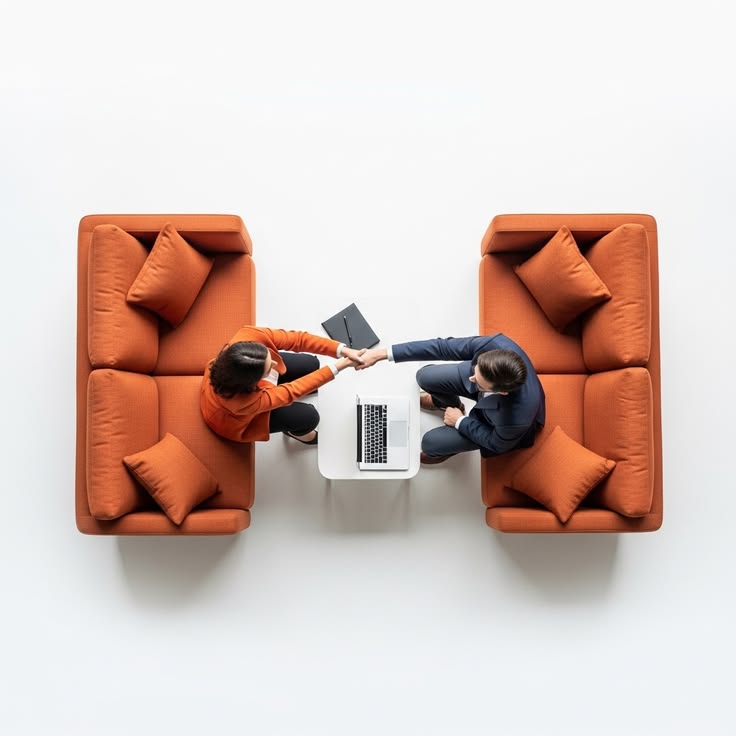 Customer care team in conversation