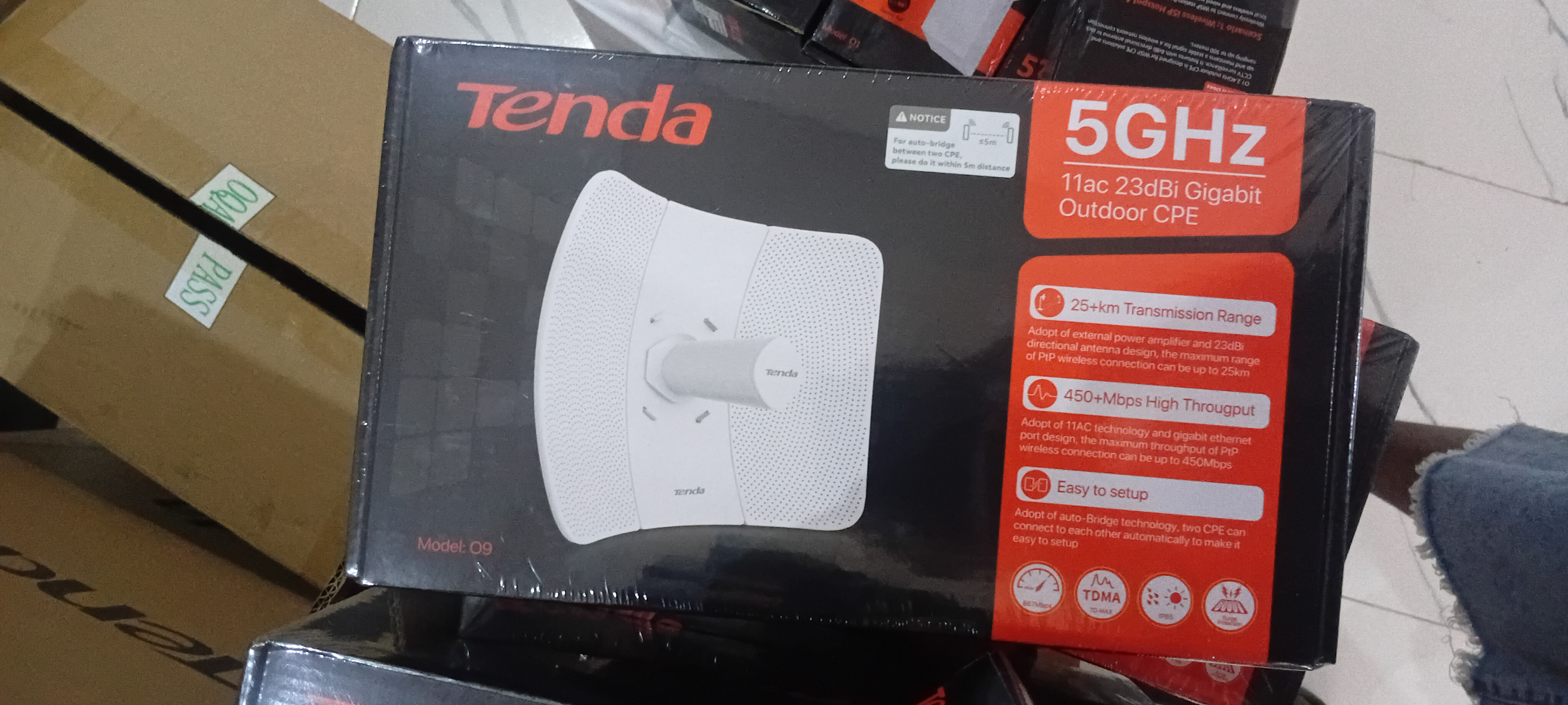 Tenda 5GHz 11ac 23dbi Gigabit Outdoor
