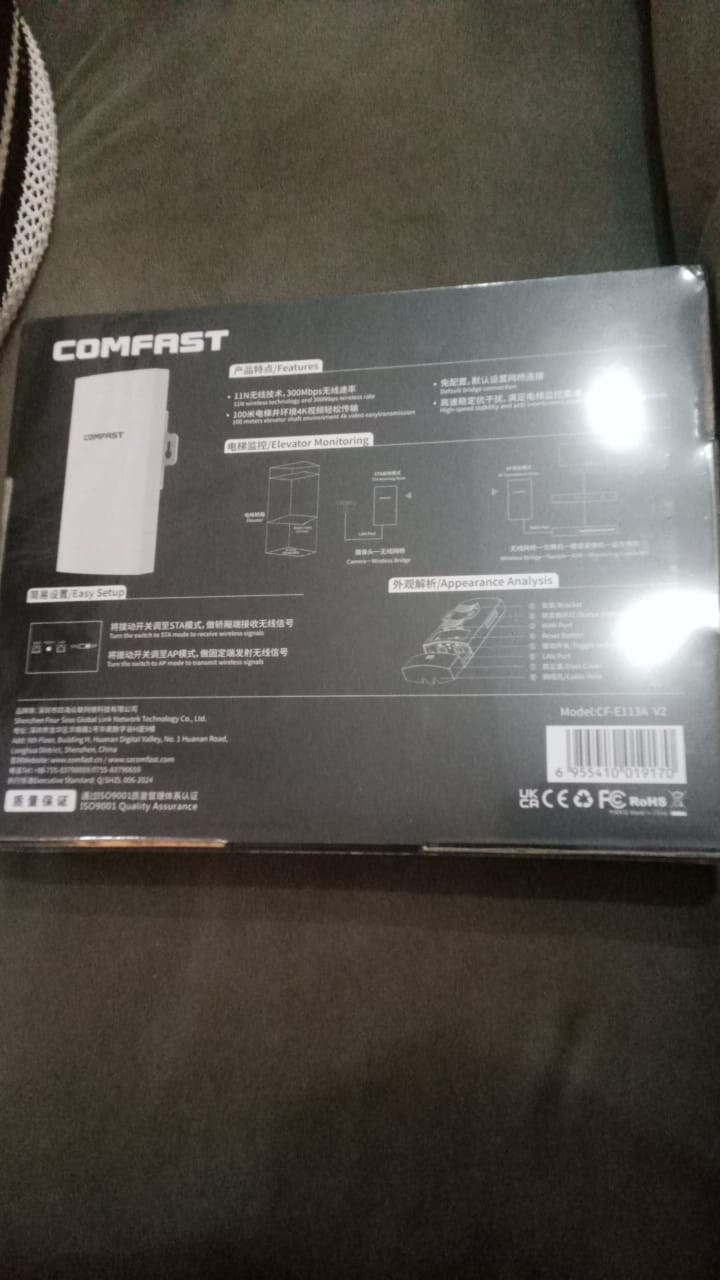 COMFAST OUTDOOR CPE 5.8GHZ 300Mbps CF-E113A V2