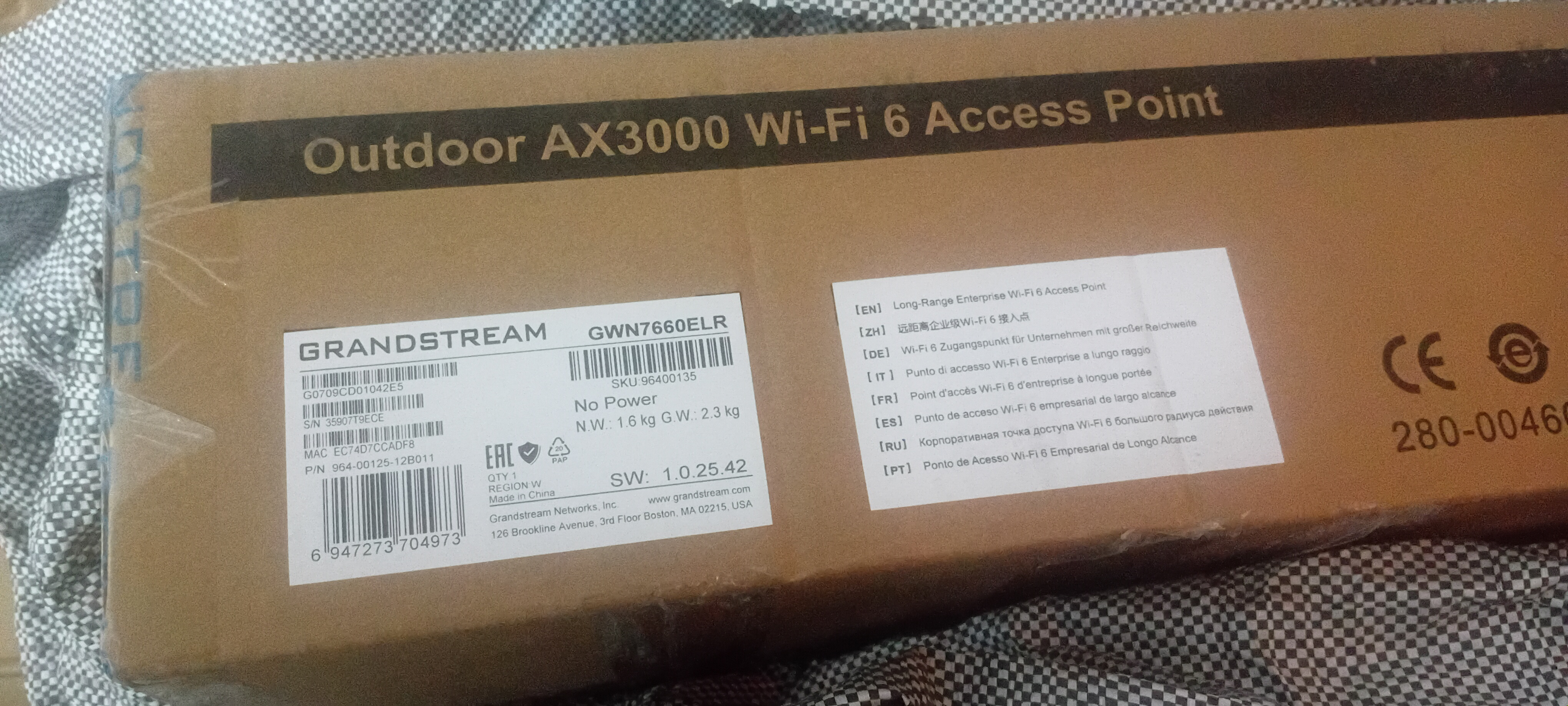 Grandstream AX3000 GWN7660ELR