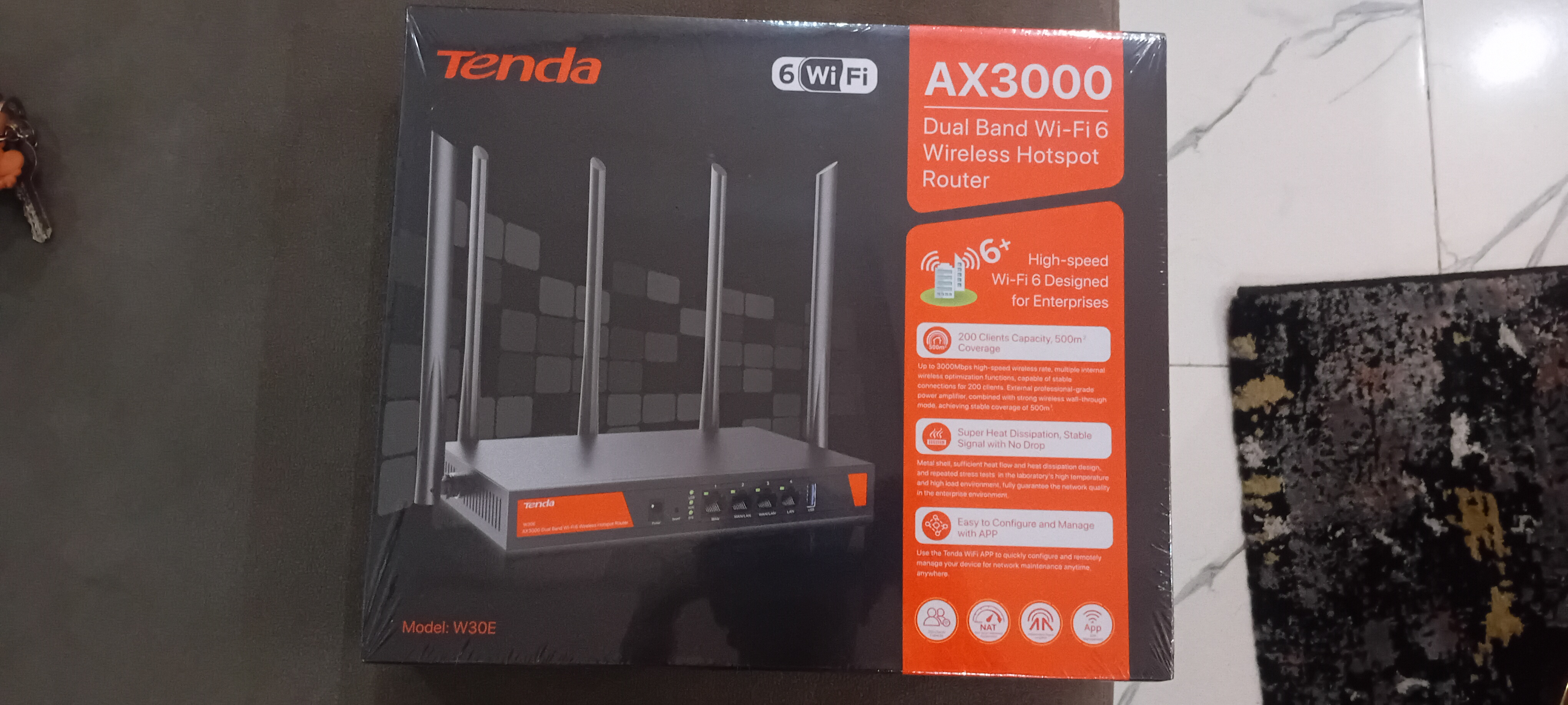 Tenda AX3000 DUAL WIFI 6 WIRELESS HOTSPOT ROUTER