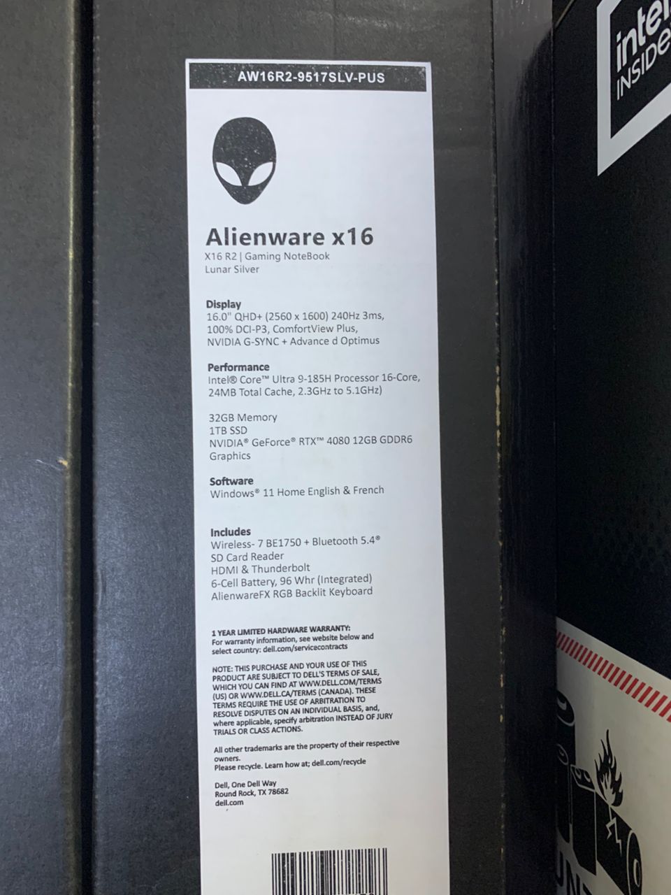 DELL ALIENWARE X16 R2