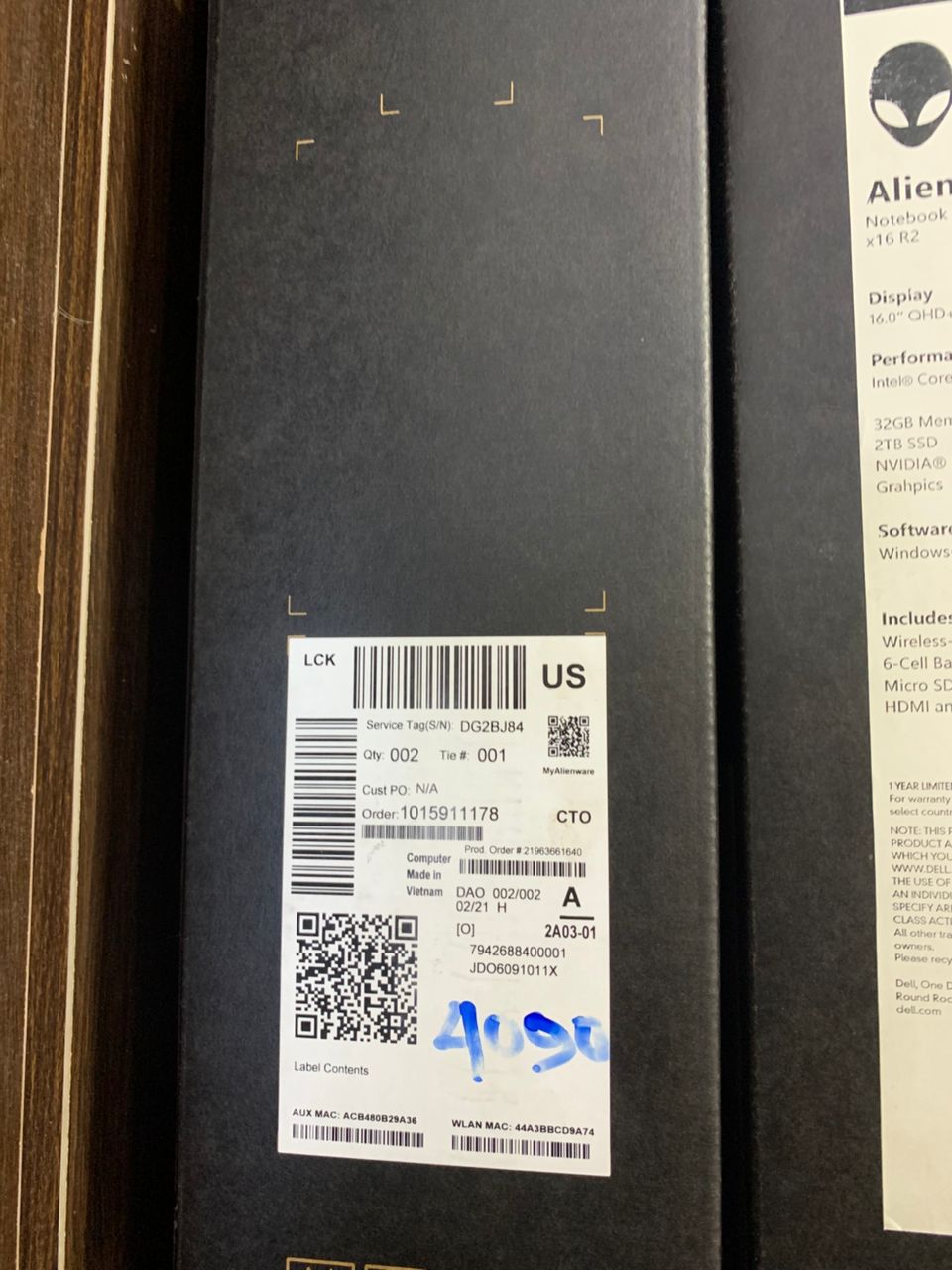 DELL ALIENWARE X16 R2