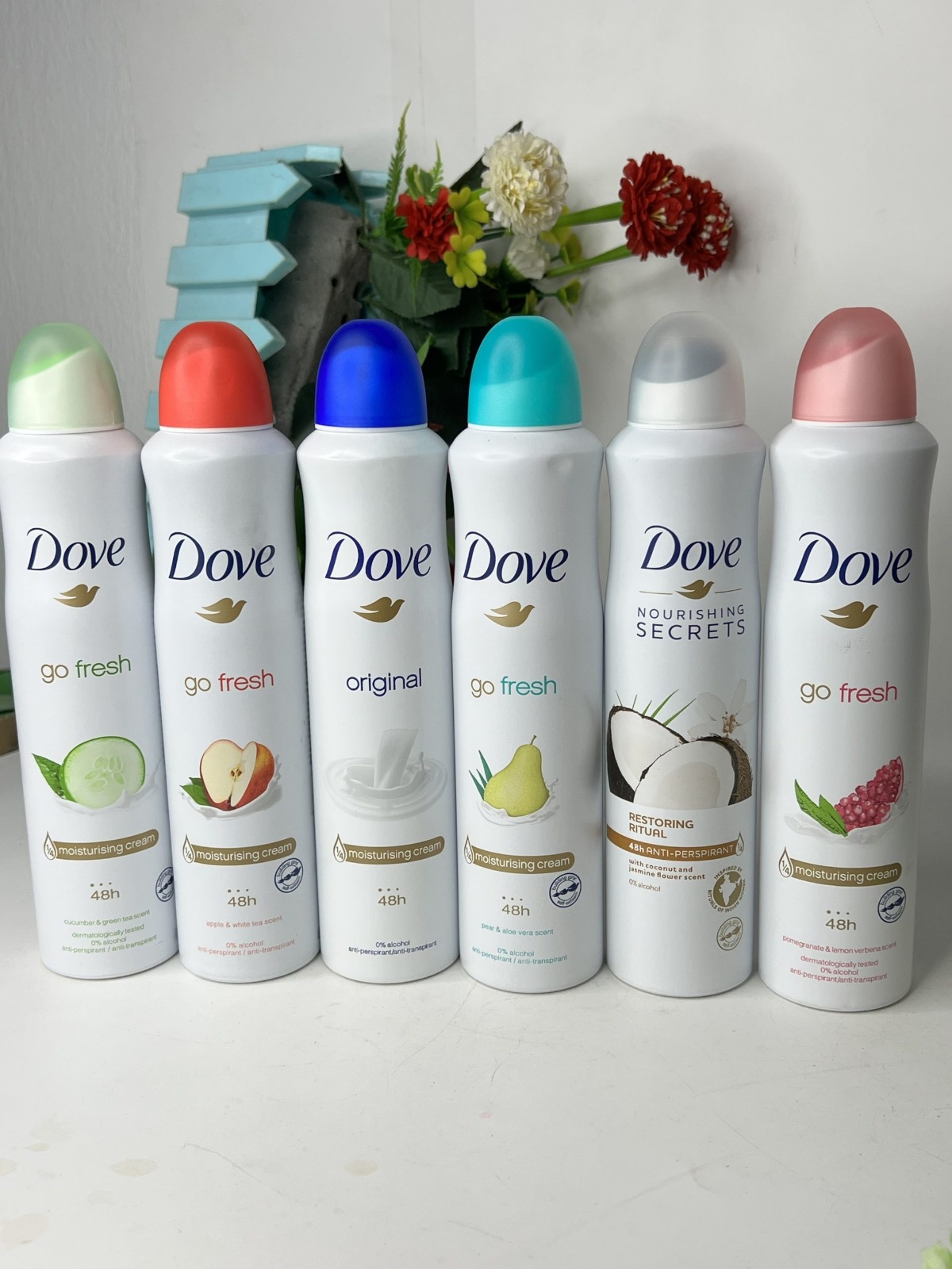 DOVE BODY SPRAY 250ML VARIETY
