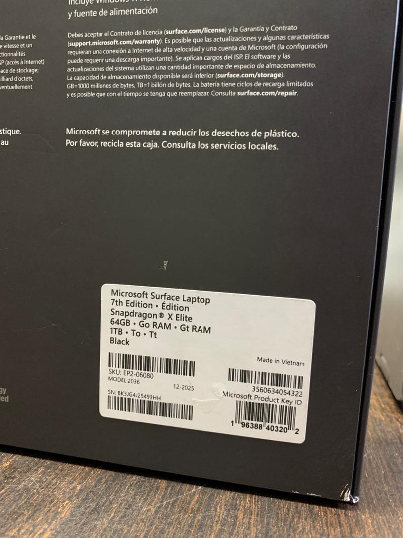 MICROSOFT SURFACE LAPTOP 7TH EDITION, 13 INCHES.