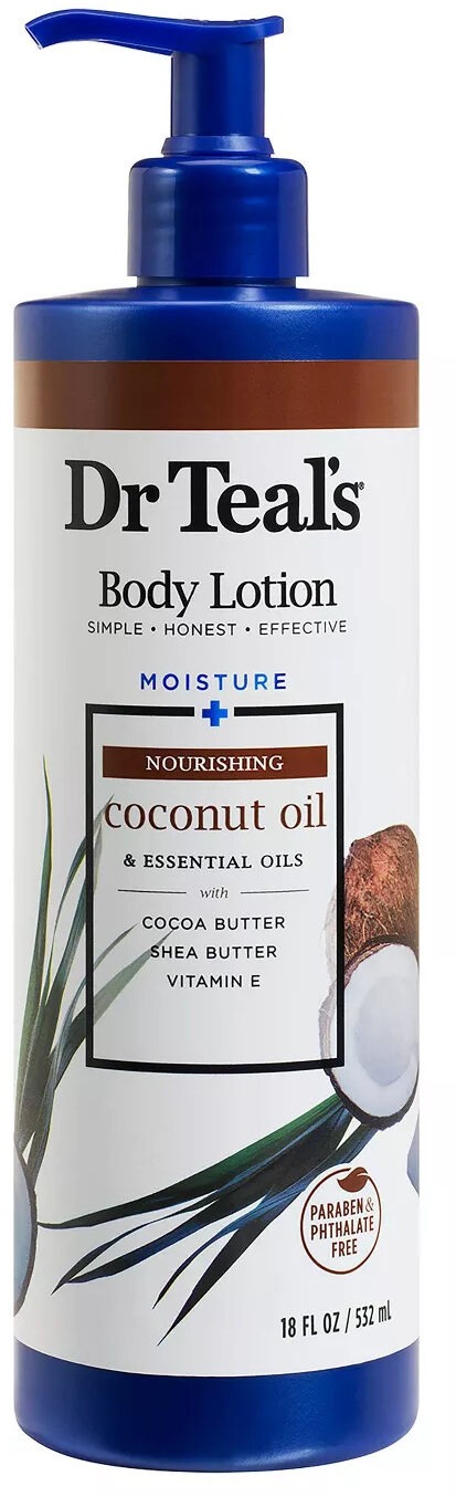 DR TEAL'S NOURISH & PROTECT  COCONUT BODY LOTION 532ML