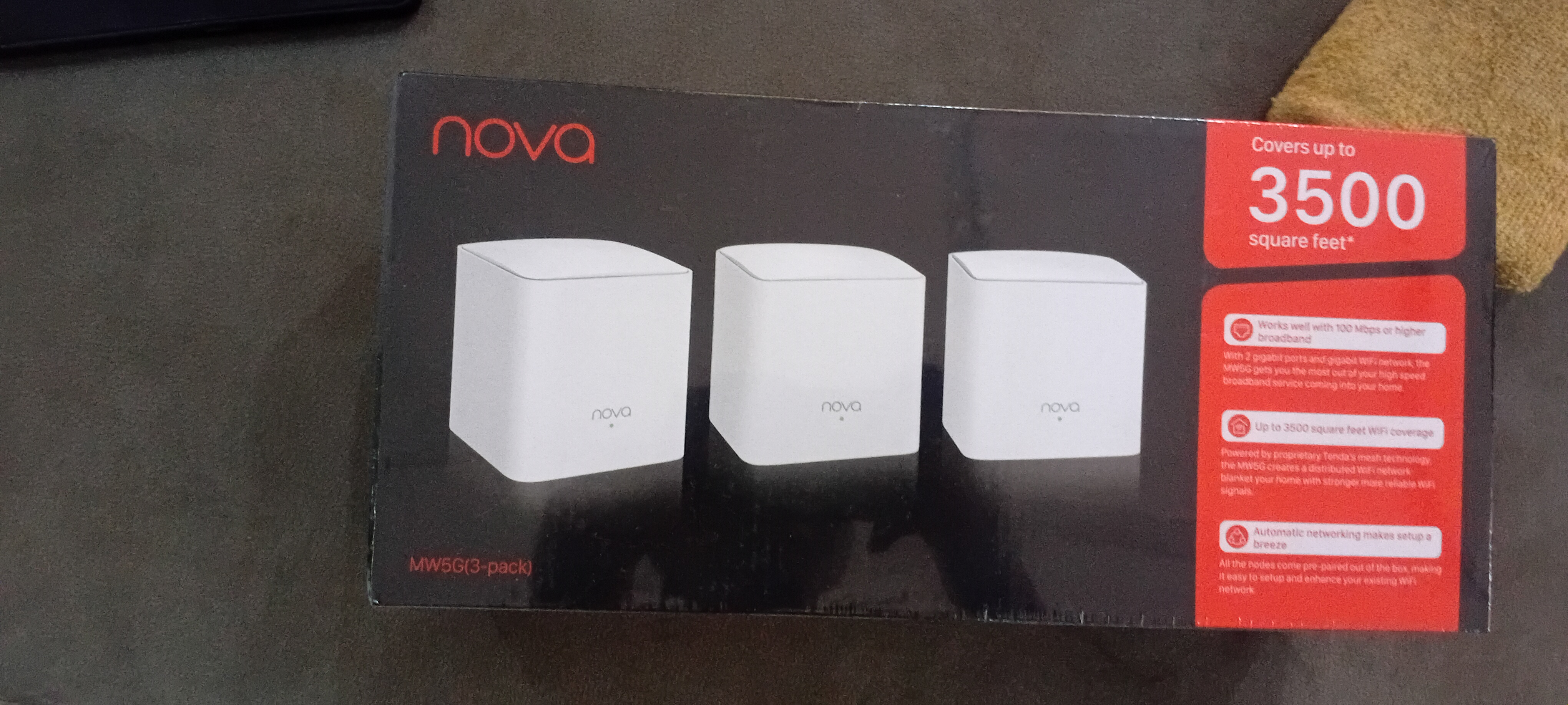 Tenda Covers up to 3500 square feet