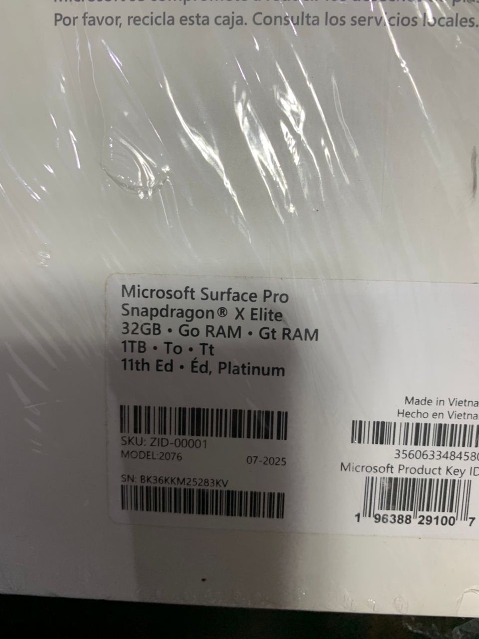 MICROSOFT SURFACE PRO .