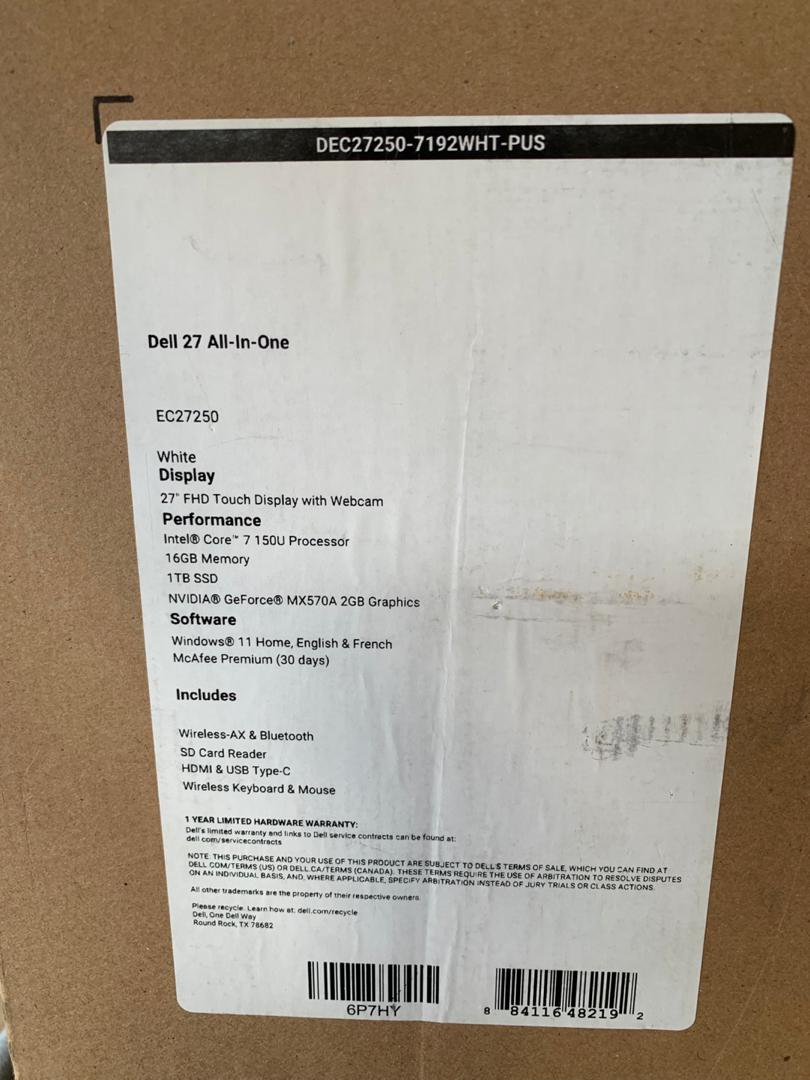 Dell 27 All-in-one