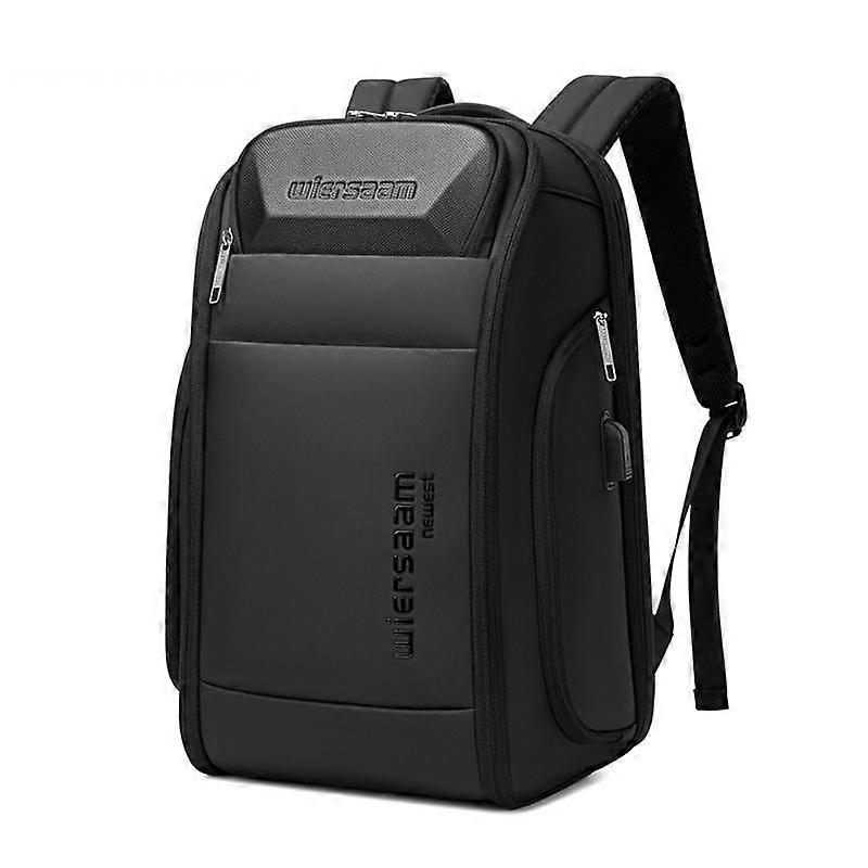 WIERSAAM Men Waterproof Anti-Theft Business Backpack