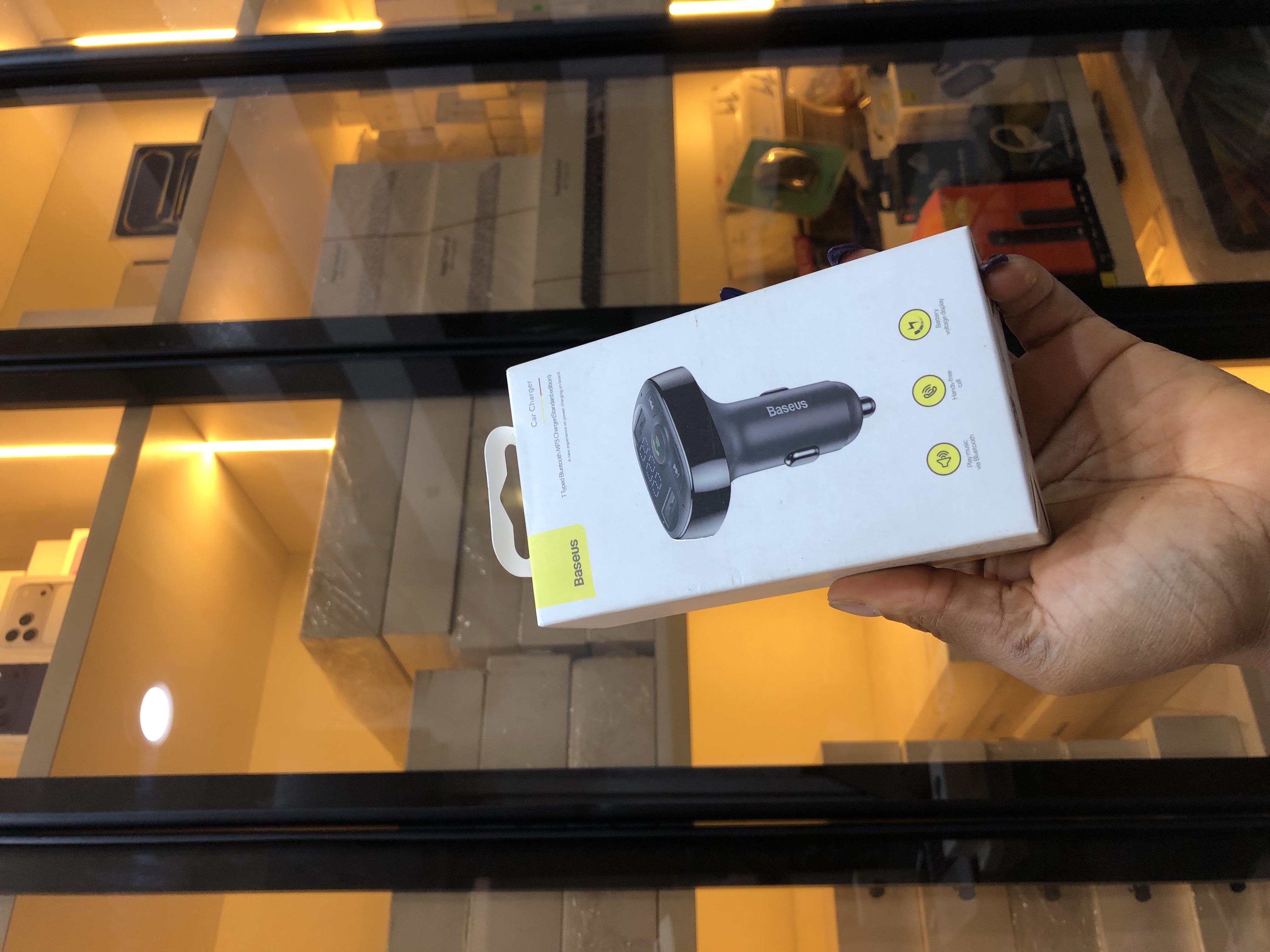 BASEUS T TYPED BLUETOOTH MP3 CAR CHARGER