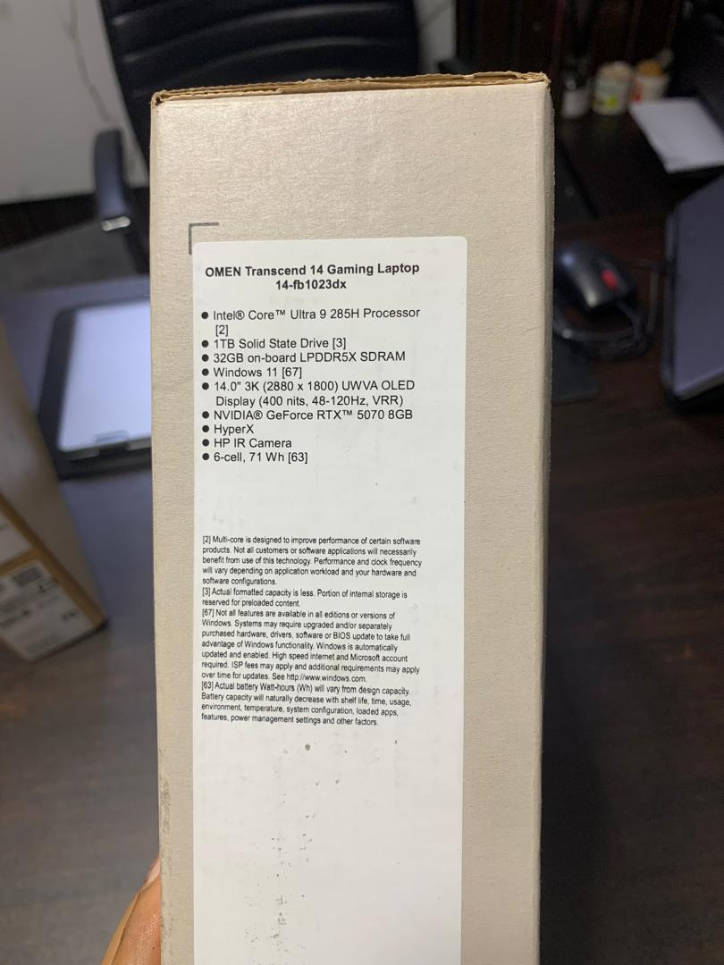 HP OMEN TRANSCEND 14